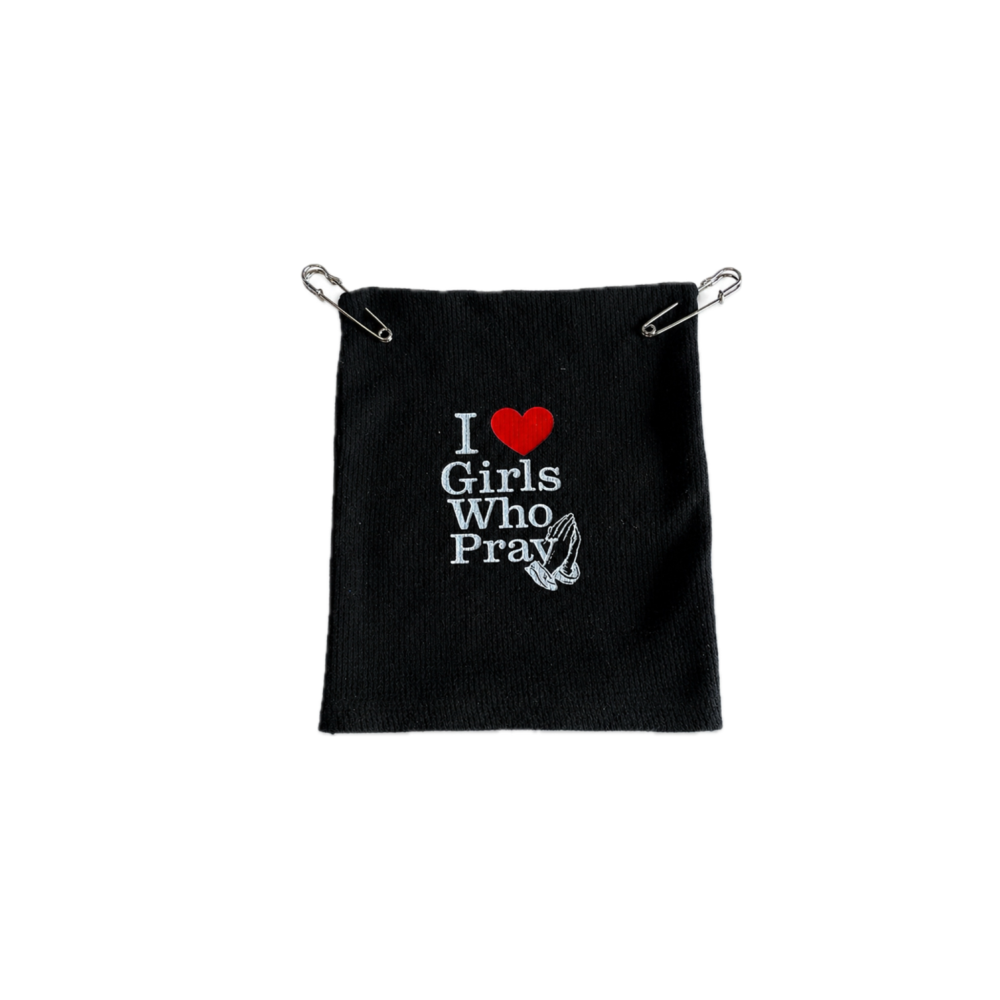 I ❤️ Girls Who Pray Square Beanie