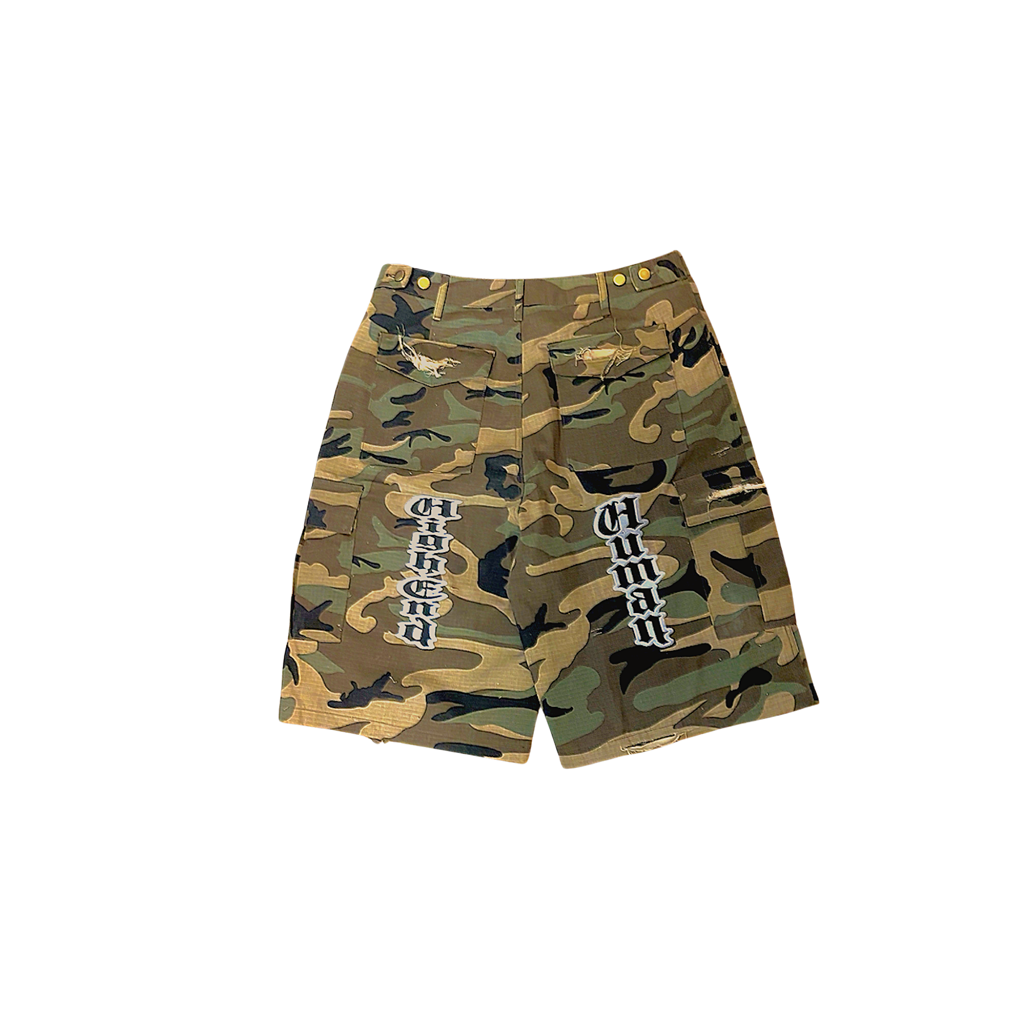 High End Human Camo Jorts