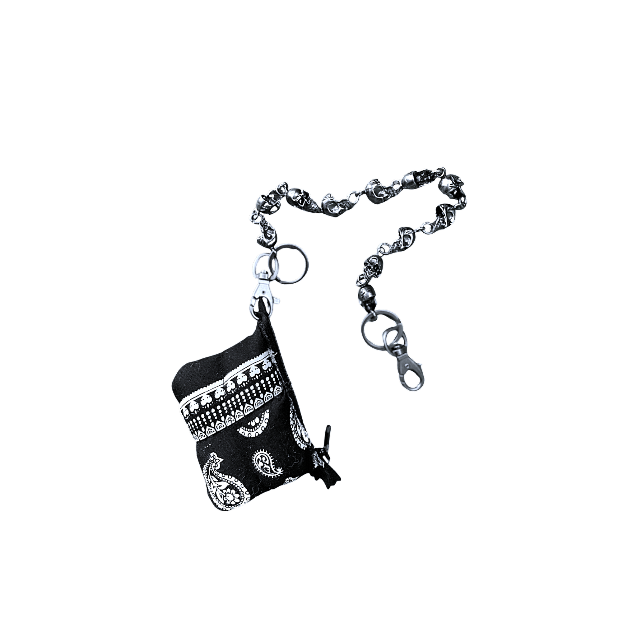 Paisley Puffer Wallet Chain