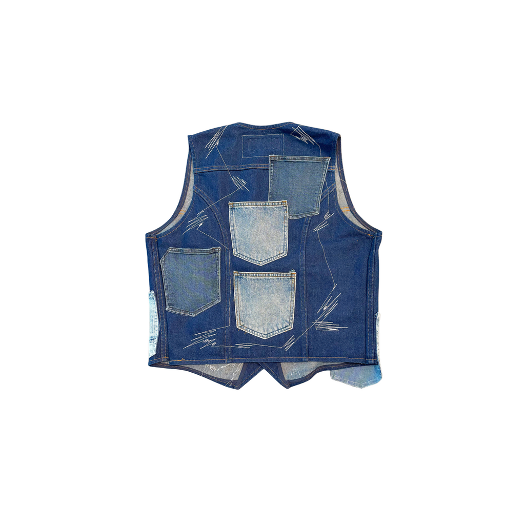 JT Denim PatchWork Vest