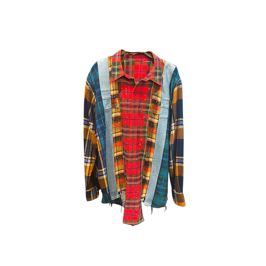 JT Patchwork Plaid Shirt