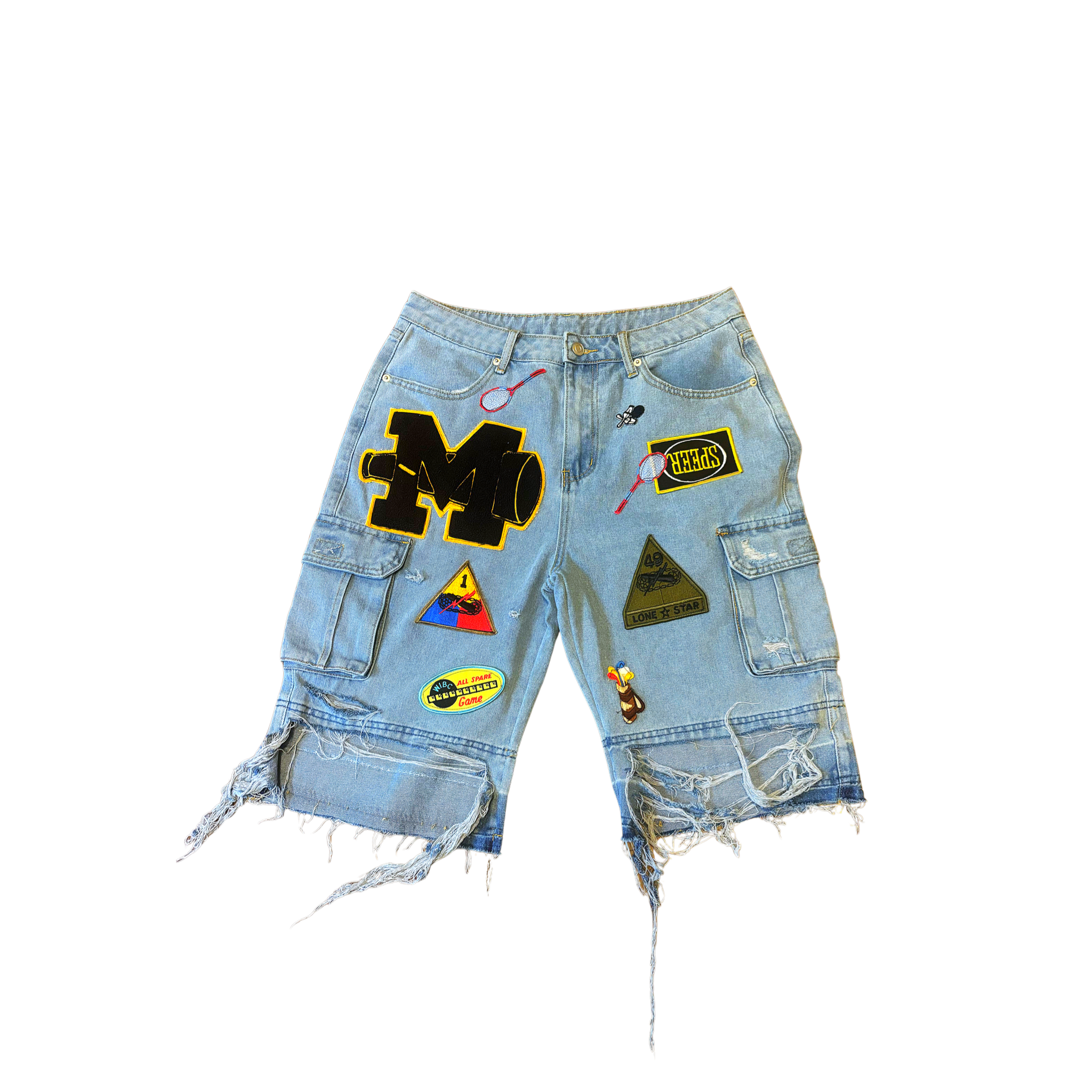 Vintage Patchwork Shorts
